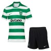 Virallinen Fanipaita + Shortsit Sporting CP Kotipelipaita 2025-26 - Lasten